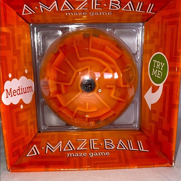 A-Maze-Ball Orange 3D Puzzle Game - Picture 5 of 8
